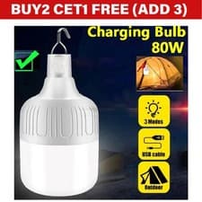 Image of USB Rechargeable LED Camping Light Tent Lantern Outdoor Super Bright Night Lamp