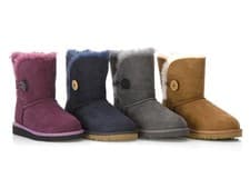 Image of UGG K Bailey Button KIDS Boots Lambskin Boots 22 - 38 Children's Girl's