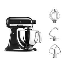 Image of KitchenAid 4.8 Litre Artisan Stand Mixer in Onyx Black | 5KSM125BOB | sealed