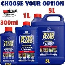 Image of Jeyes Fluid Outdoor Disinfectant Drain Unblocker Limescale Remover 300ML-5L Pack