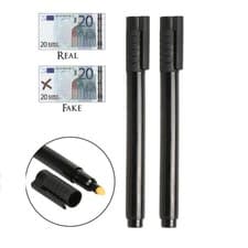 Image of 2-Pack Professional Counterfeit Note Bill Detector Pens Tester Marker Detector