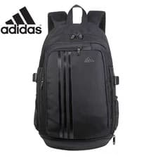 Image of Adidas Classic Gym Sports Backpack Black - School Work Rucksack Reliable Daily