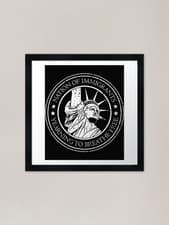 Image of Nation of Immigrants - American Sta Framed Wall Art Poster Canvas Print Picture