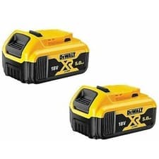 Image of Genuine Dewalt DCB184 18v XR 5ah slide battery *TWIN PACK*