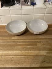 Image of Denby - Elements Shell Peach-Cereal Bowls X2.Brand New. First Quality