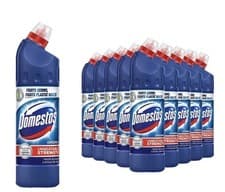 Image of Domestos Unstoppable Unbeatable Strength Original Thick Bleach 750ml, 9 bottles