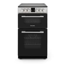 Image of Montpellier MDOC50FS 50cm Double Ceramic Cooker in Silver - FREE local Delivery