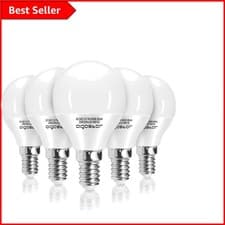 Image of Energy-Saving E14 Golf Ball Bulb Set, 7W LED, 620 Lumens - 15,000 Hour Lifespan