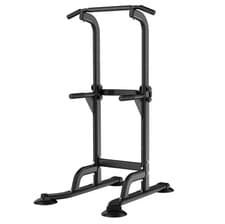 Image of Freestanding Pull Up Bar Dip Station Adjustable Power Tower Home Gym Rack