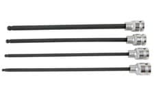 Image of Laser Extra Long Ball End Hex Socket Bit Set 1/2"D 4pc 6711