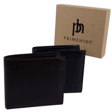 Image of PrimeHide Mens Leather Ricco Bi-Fold Flap Wallet