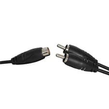 Image of Standard Quality Audio Lead RCA 2 Plug to 1 RCA Socket 30cm A/V Accessories