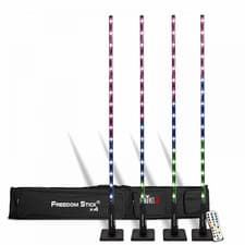 Image of Freedom Stick x4 Pack LED Light Fixture inc Remote case and Diffusion Tubes