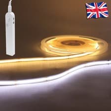 Image of Motion Sensor COB LED Strip – USB/Battery Powered, Auto-On/Off, Closet & Stairs