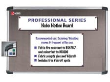 Image of NOBO Professional Series Felt Noticeboard Blue Or Grey 1200 x 900 mm / New +24H