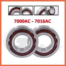 Image of Angular Contact Ball Bearing 7000AC to 7016AC Series Precision - Choose Size