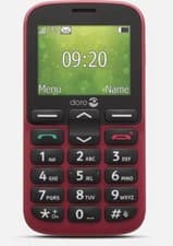 Image of Doro 1380 Senior Unlocked 2G Dual SIM Mobile Phone with 2.4" Display (Red)