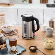 Image of Bosch DesignLine Plus TWK4P440GB Stainless Steel Cordless Kettle 1.7L 3KW Silver