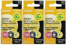 Image of Casio TR-18BK-3P Black Thermal Ink Ribbon - 3 Pack 3 Boxes