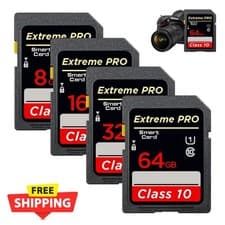 Image of NEW SD Card 8GB 16GB 32GB 64GB 128GB 256GB Class 10 SD Memory Card for Cameras