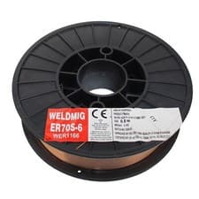 Image of Mild Steel Mig Wire 0.8mm diameter - 5kg - SG2 A18 ER70S-6 - Weldfast WLD00108