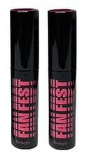 Image of Benefit FAN FEST Fanning & Volumizing MASCARA in Hyper BLACK Duo: 2 x 3g