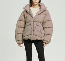 Image of Calvin Klein, Oversized Beigin Unisex Puffer Jacket, Size S