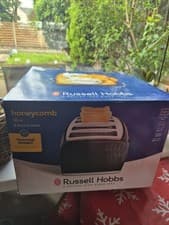 Image of Russell Hobbs Honeycomb 4 Slice Black Toaster - 26071