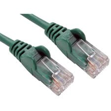 Image of Cables Direct Cat5e UTP 0.5m networking cable Green