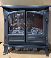 Image of Focal Point Weybourne 1850W Matt Black Electric Stove (H)670mm (W)635mm