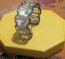 Image of Swarovski Cocktail Silver Crystal bracelet