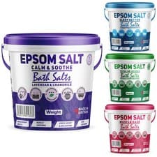 Image of Scented Bath Epsom Salts Foot Soak Natural Magnesium Sulphate Epsom Salt Bucket
