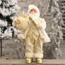 Image of 1–4pcs 30cm Santa Claus Plush Doll Xmas Christmas Home Decor 2025