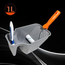 Image of 4-Inch Handheld Paint Roller Tray And Brush Set Suitable For Wall Painting Tools