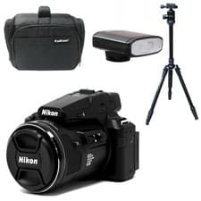 Image of Nikon COOLPIX P950 Compact Camera + Bag + Speedlite Flash + Tripod