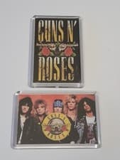 Image of Guns N Roses Acrylic Fridge Magnet Set Of 2 Rock Music