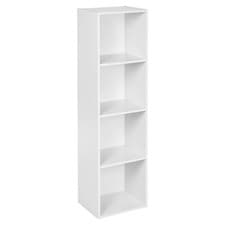Image of 1, 2, 3, 4 Tier Wooden Bookcase Shelving Display Shelves Storage Unit Wood Shelf