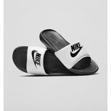 Image of Nike Victori One Sliders Unisex Beach Pool Slide in Black White Size 7
