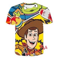 Image of Kids Boys Girls Toy Story 4 Cartoon Casual Short Sleeve T-Shirt Tee Top Gifts AF