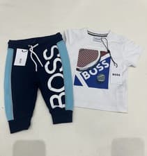 Image of BNWT Baby Boys Hugo Boss T-shirt And Joggers Set Outfit Age 6 Months