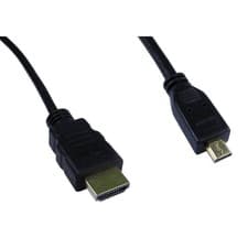 Image of Male Hdmi To Male Micro Hdmi Cable Lead 1 Metre