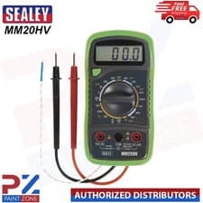 Image of Sealey MM20HV 8-Function Hi-Vis Digital Multimeter with Thermocouple