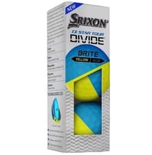 Image of Srixon Q Star Tour Divide Golf Balls Blue Yellow Dual Colour 3 Ball Pack Gift