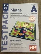 Image of 11+ Maths Year 5-7 Testpack a Papers 5-8: Numerical Reasoning GL Assessment
