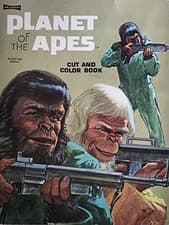 Image of Vintage 1974 Planet Of The Apes Cut & Colour Activity Book - Ex Shop Stock