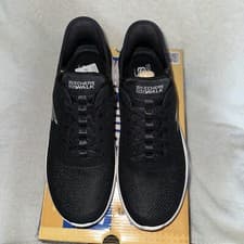 Image of Skechers Women's Go Walk Slip Ins Flex Grand Entry Trainers Black & White Size 7