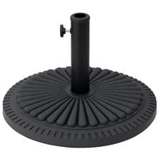 Image of Outsunny 14KG Round Garden Parasol Base, Fits 35mm, 38mm, 48mm Pole - Black