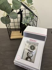 Image of SEKSY SILVER CIRCLES LADIES WATCH BNIB