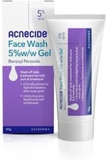 Image of Acnecide Face Wash Gel 5% Benzoyl Peroxide Acne Treatment for Spot-Prone Skin 50