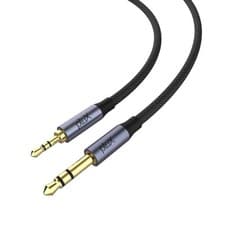 Image of pluX 2.5mm to 3.5mm Stereo Jack Headphone Aux Male to Male Audio Cable - 1M